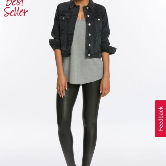 NWT Spanx Faux Leather Leggings - Picture 4 of 4